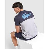 Lacoste Croc Colour Block Tape T-Shirt - Grey - Mens