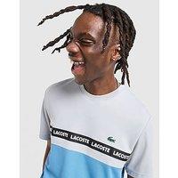 Lacoste Croc Colour Block Tape T-Shirt - Grey - Mens