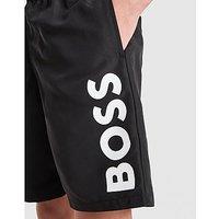 BOSS Large Logo Swim Shorts Junior - Black - Kids