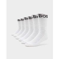 BOSS 6-Pack Crew Socks - White