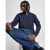 BOSS Structure 1/4 Zip Top - Blue - Mens