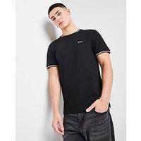 BOSS Taul Pique T-Shirt - Black - Mens