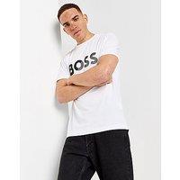 BOSS Split T-Shirt - White - Mens