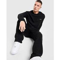 BOSS Waffle Long Sleeve T-Shirt - Black - Mens