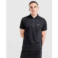 BOSS Philix Zip Polo Shirt - Black - Mens