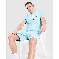 BOSS Philix Zip Polo Shirt - Blue - Mens