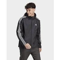 adidas Essentials 3-Stripes Woven Windbreaker - Black - Mens