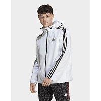 adidas Essentials 3-Stripes Woven Windbreaker - White - Mens