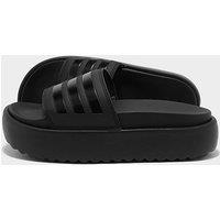 adidas Originals Adilette Platform Slides - Core Black - Womens