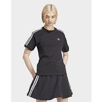 adidas Originals 3-Stripes Tee - Black - Womens