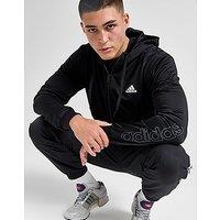 adidas Poly Linear Full Zip Hoodie - Black - Mens