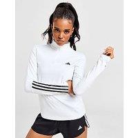 adidas Hyperglam 1/4 Zip Top - White - Womens