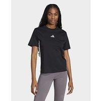 adidas Women's Essentials 3-Stripes Cotton T-Shirt - Black
