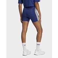 adidas Essentials 3-stripes High Waisted Biker Shorts - Blue - Womens