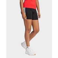 adidas Essentials 3-stripes High Waisted Biker Shorts - Black - Womens