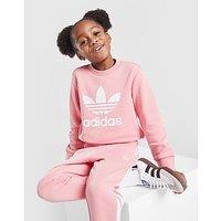 adidas Originals Girls' Trefoil Crew Tracksuit Children - Pink - Kids
