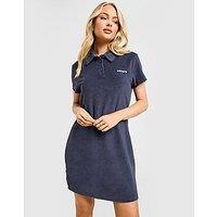 adidas Originals Towel Polo Dress - blue - Womens