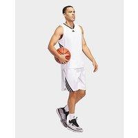 adidas Legends 3-stripes Basketball Shorts - White - Mens