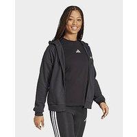 adidas Essentials Linear Full-zip French Terry Hoodie - Black - Womens