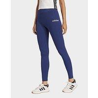 adidas Essentials Linear Cotton Leggings - Blue - Womens