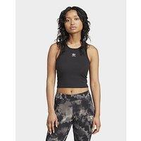 adidas Originals Essentials Ribbed Tank Top - Black - Womens