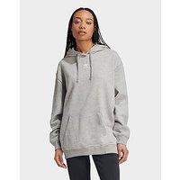 adidas Essentials Oversized Fleece Hoodie - Grey - Womens