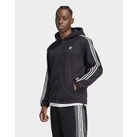 adidas Adicolor 3-Stripes Teddy Fleece Hoodie - Black - Mens