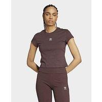 adidas Essentials Slim Tee - Shadow Brown - Womens