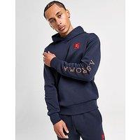 adidas AS Roma Seasonal Doubleknit Hoodie - Blue - Mens