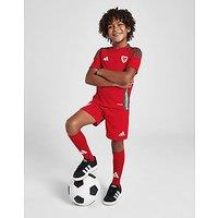 adidas Wales 2024 Home Kit Children - Red
