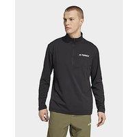 adidas Terrex Multi Climacool 1/2 Zip Long Sleeve Tee - Black - Mens