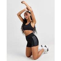 adidas Optim 3-stripes 1/4 Short Leggings - Black - Womens