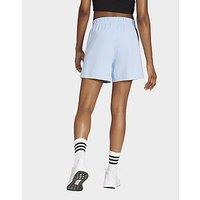 adidas Essentials 3-stripes Cotton Shorts - Blue - Womens