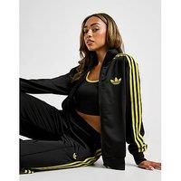 adidas Originals Oversized Firebird Track Top - Black - Womens