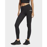 adidas Essentials Linear Cotton Leggings - Black - Womens