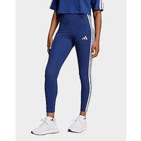adidas Essentials 3-stripes Cotton Leggings - Blue - Womens
