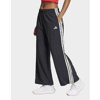adidas Essentials 3-stripes Lifestyle Woven Parachute Pants - Black - Womens