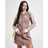 adidas Originals Classic Full Zip Dress - Brown - Womens