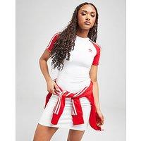 adidas Originals Adicolor 3-Stripes Raglan Short Sleeve Dress - White - Womens