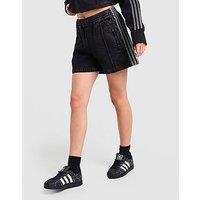 adidas Originals Denim Firebird Shorts - Blue - Womens
