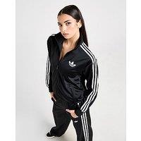 adidas Originals Oversized Firebird Track Top - Black - Womens