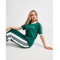 adidas Originals 3-Stripes Boyfriend Ringer T-Shirt - Green - Womens