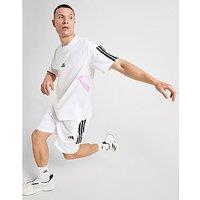 adidas Tiro Colour Block T-Shirt - White - Mens