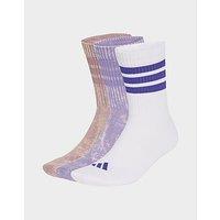 adidas Stonewash Crew Socks 3 Pairs - Purple