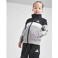 adidas Tiberio Full Zip Colour Block Tracksuit Children - Black