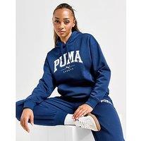 PUMA Squad Logo Hoodie - Navy - Womens