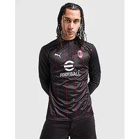 PUMA AC Milan Pre Match 1/4 Zip Top - Black - Mens