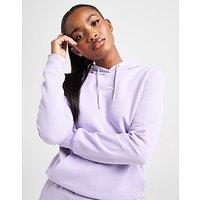 PUMA Small Logo Embroidered Hoodie - Purple - Womens