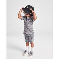 adidas Originals Monogram All Over Print T-Shirt/Shorts Set Infant - grey - Kids