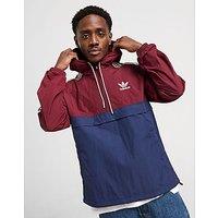 adidas Originals Overhead 1/2 Zip Windbreaker Jacket - Red - Mens